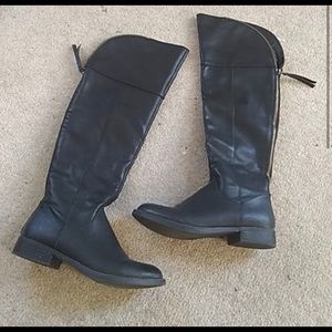Black Tall Over the Knee Boots